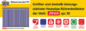 Zeus Hochleistungskollektor übertrifft alle Erwartungen